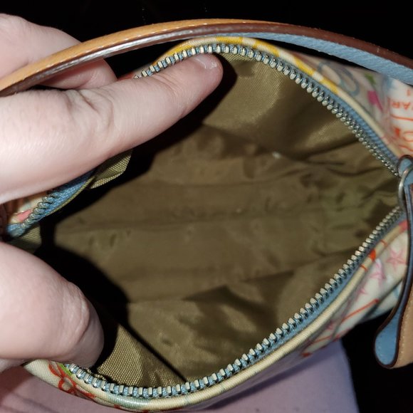 Coach Classic Logo Off White & Multi-colored Mini Bag RARE *see description* - Picture 9 of 16